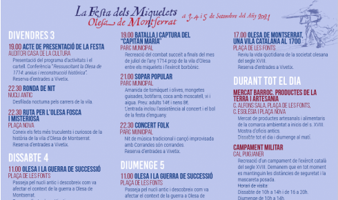 Programa festes Miquelets