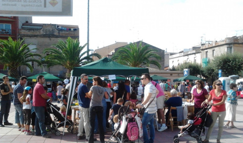 Estands de comerços olesans a la Fira del Comerç. Foto: Associació de Botiguers i Comerciants d'Olesa