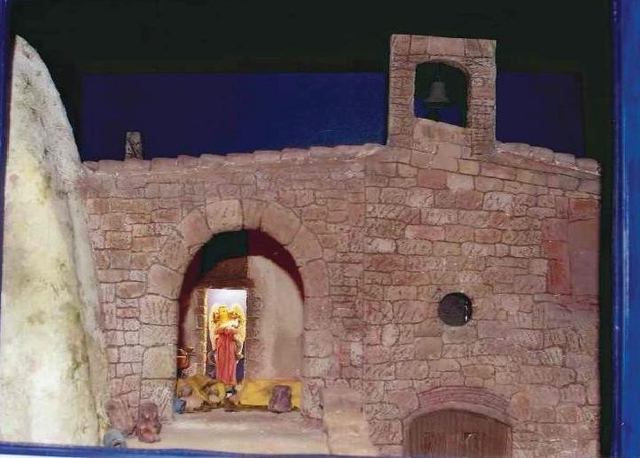 Anunciata a Sant Salvador. Diorama d'Andreu Costa. Foto: Associació de Pessebristes d'Olesa